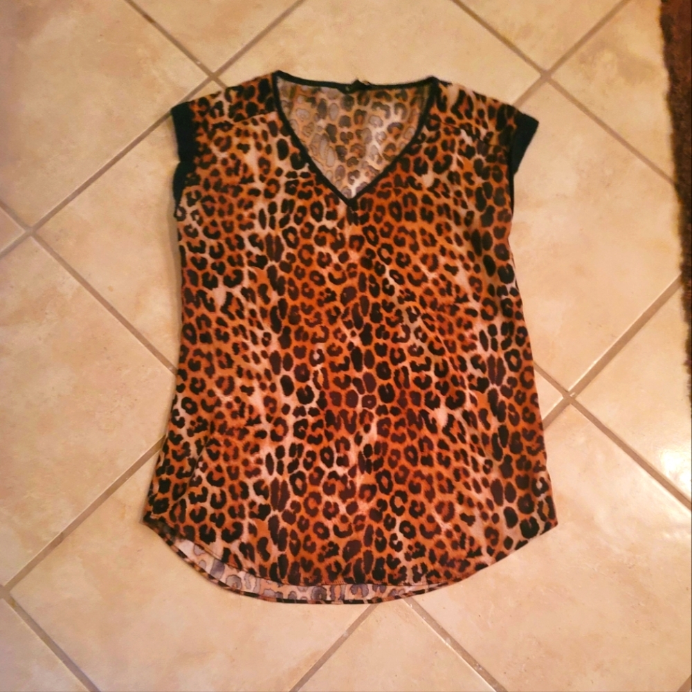 Leopard print blouse